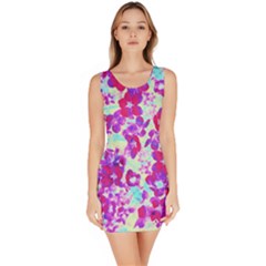 Spring Flowers Garden Bodycon Dress