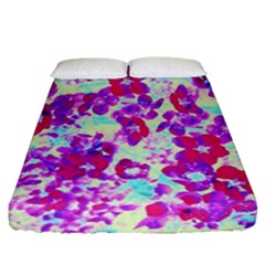 Spring Flowers Garden Fitted Sheet (queen Size)