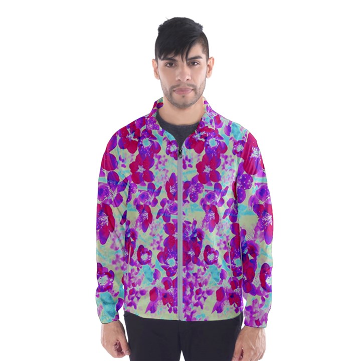 Spring Flowers Garden Men s Windbreaker