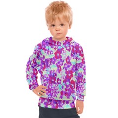 Spring Flowers Garden Kids  Hooded Pullover