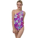 Spring Flowers Garden To One Side Swimsuit View1