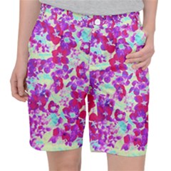 Spring Flowers Garden Pocket Shorts