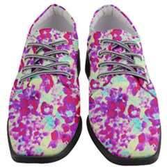 Spring Flowers Garden Women Heeled Oxford Shoes