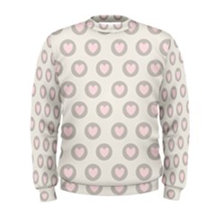 Pink And Brown Hearts Men s Sweatshirt by MooMoosMumma