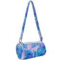 Ciclamen Flowers Blue Mini Cylinder Bag View2