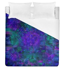 Indigo Abstract Art Duvet Cover (queen Size) by SpinnyChairDesigns