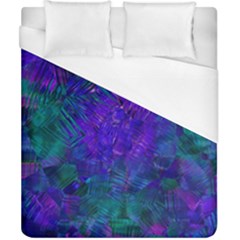 Indigo Abstract Art Duvet Cover (california King Size) by SpinnyChairDesigns