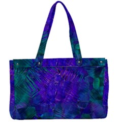 Indigo Abstract Art Canvas Work Bag by SpinnyChairDesigns