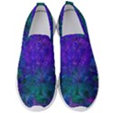 Indigo Abstract Art Men s Slip On Sneakers View1