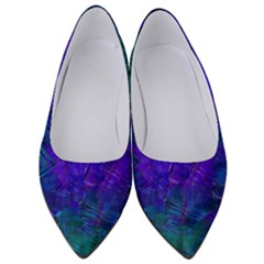 Indigo Abstract Art Women s Low Heels by SpinnyChairDesigns