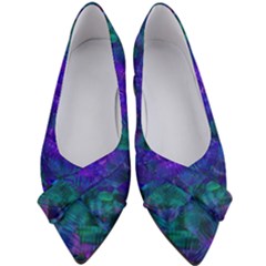 Indigo Abstract Art Women s Bow Heels by SpinnyChairDesigns