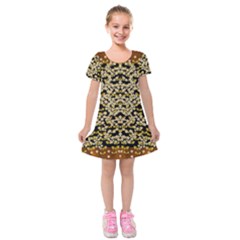 Free As A Flower And Frangipani In  Freedom Kids  Short Sleeve Velvet Dress by pepitasart