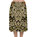 Free As A Flower And Frangipani In  Freedom Velvet Flared Midi Skirt View1