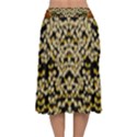 Free As A Flower And Frangipani In  Freedom Velvet Flared Midi Skirt View2