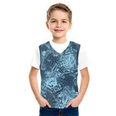 Teal Turquoise Abstract Art Kids  Sportswear by SpinnyChairDesigns