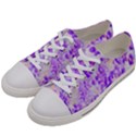 Purple Spring Flowers Women s Low Top Canvas Sneakers View2