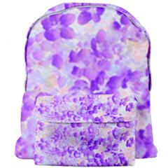 Purple Spring Flowers Giant Full Print Backpack by DinkovaArt