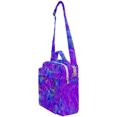 Fuchsia Magenta Abstract Art Crossbody Day Bag by SpinnyChairDesigns