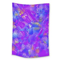 Fuchsia Magenta Abstract Art Large Tapestry by SpinnyChairDesigns