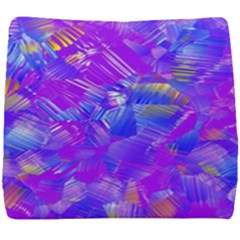 Fuchsia Magenta Abstract Art Seat Cushion by SpinnyChairDesigns