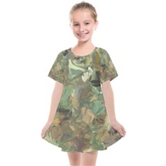 Earth Colors Abstract Art Kids  Smock Dress by SpinnyChairDesigns