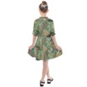 Earth Colors Abstract Art Kids  All Frills Chiffon Dress View2