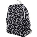 Black and White Abstract Art Top Flap Backpack View1