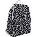 Black and White Abstract Art Top Flap Backpack View2