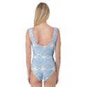 Blue and White Clam Shell Stripes Princess Tank Leotard  View2