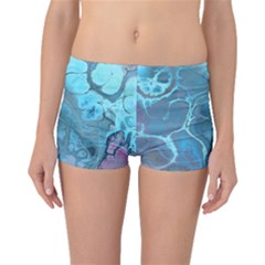 Blue Marble Abstract Art Boyleg Bikini Bottoms