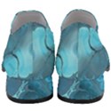 Blue Marble Abstract Art Women Slip On Heel Loafers View4