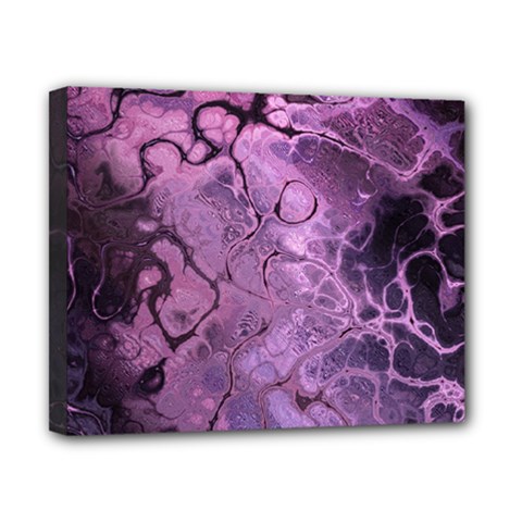 Amethyst Violet Abstract Marble Art Canvas 10  X 8  (stretched) by SpinnyChairDesigns