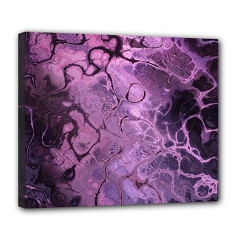 Amethyst Violet Abstract Marble Art Deluxe Canvas 24  X 20  (stretched) by SpinnyChairDesigns