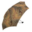 Terra Cotta Persian Orange Spirals Swirls Pattern Mini Folding Umbrellas View2