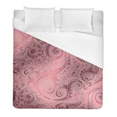 Orchid Pink And Blush Swirls Spirals Duvet Cover (full/ Double Size) by SpinnyChairDesigns