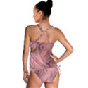 Orchid Pink and Blush Swirls Spirals Tankini Set View2