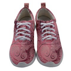 Orchid Pink And Blush Swirls Spirals Athletic Shoes by SpinnyChairDesigns