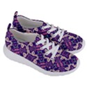 Amethyst and Pink Checkered Stripes Women s Lightweight Sports Shoes View3