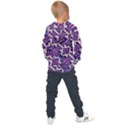 Amethyst and Pink Checkered Stripes Kids  Overhead Hoodie View2