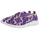 Amethyst and Pink Checkered Stripes Men s Slip On Sneakers View2