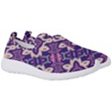 Amethyst and Pink Checkered Stripes Men s Slip On Sneakers View3