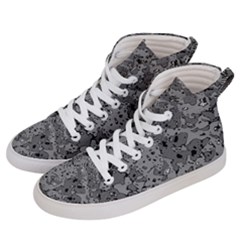 Comic Book Camouflage Women s Hi-top Skate Sneakers by SpinnyChairDesigns