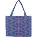 Purple Blue Ikat Stripes Mini Tote Bag View1