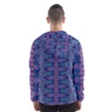 Purple Blue Ikat Stripes Men s Hooded Windbreaker View2