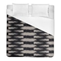 Black and White Zebra Ikat Stripes Duvet Cover (Full/ Double Size) View1