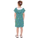 Abstract Blue Green Jungle Paisley Kids  Drop Waist Dress View2