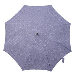 Royal Purple Grey And White Truchet Pattern Hook Handle Umbrellas (large) by SpinnyChairDesigns