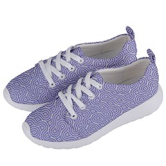 Royal Purple Grey And White Truchet Pattern Women s Lightweight Sports Shoes by SpinnyChairDesigns