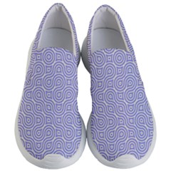 Royal Purple Grey And White Truchet Pattern Women s Lightweight Slip Ons by SpinnyChairDesigns