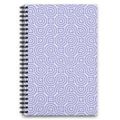 Royal Purple Grey And White Truchet Pattern 5 5  X 8 5  Notebook by SpinnyChairDesigns